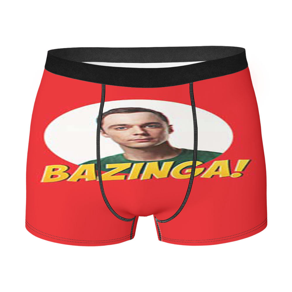 Big Bang Theory Bazinga Red Sheldon Men'S Boxer Briefs