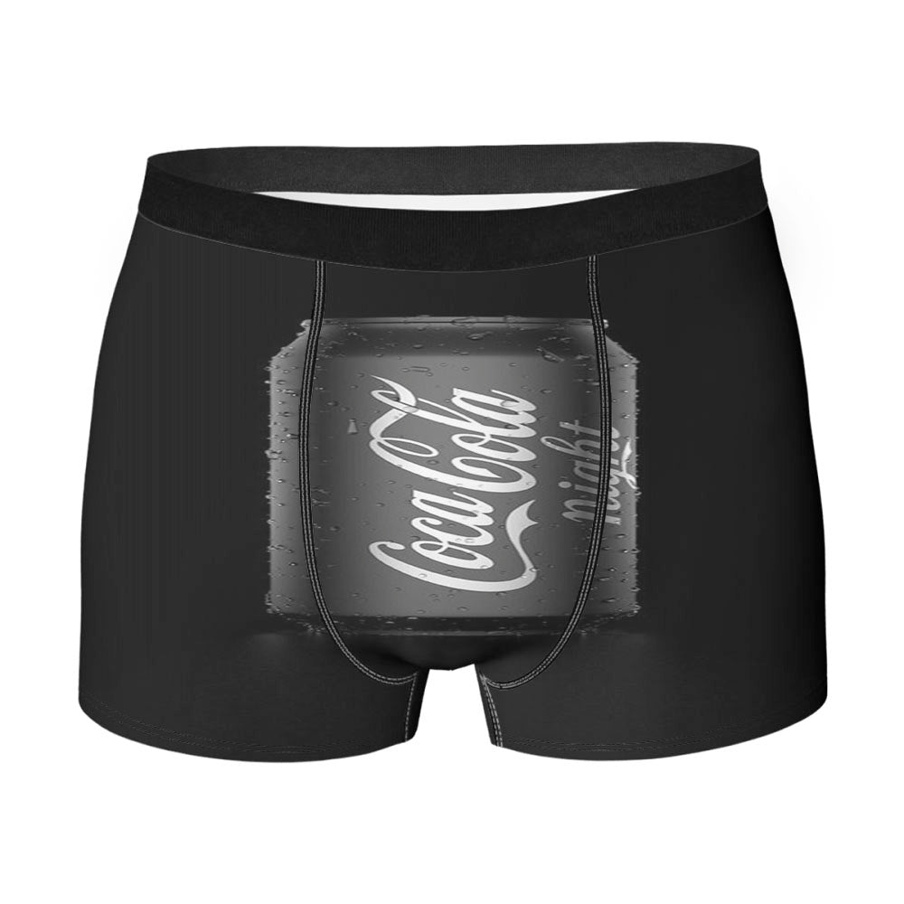 Black And White Coca Cola Men'S Boxer Briefs