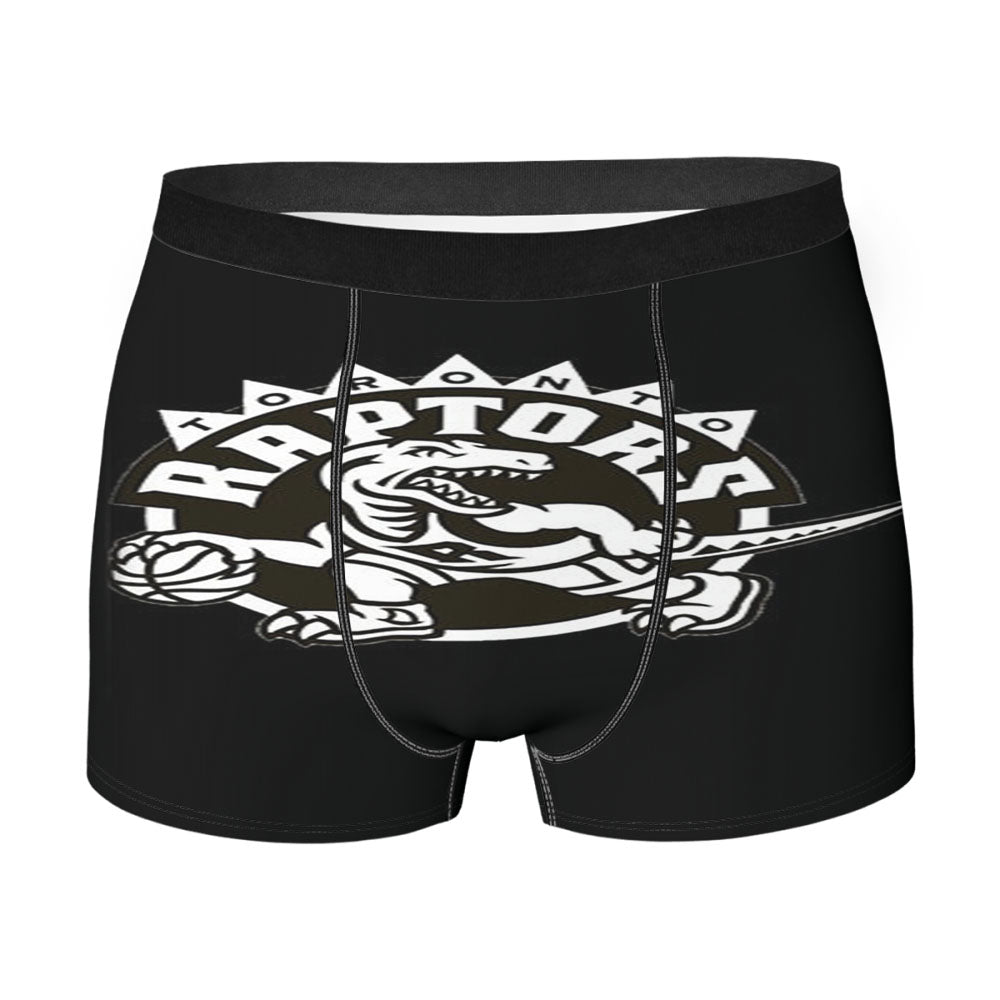 Black And White Toronto Raptors Men'S Boxer Briefs