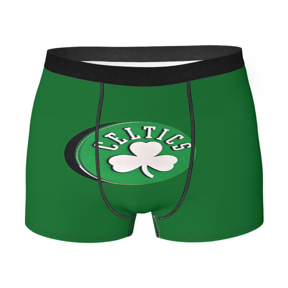 Black Boston Celtics Men'S Boxer Briefs