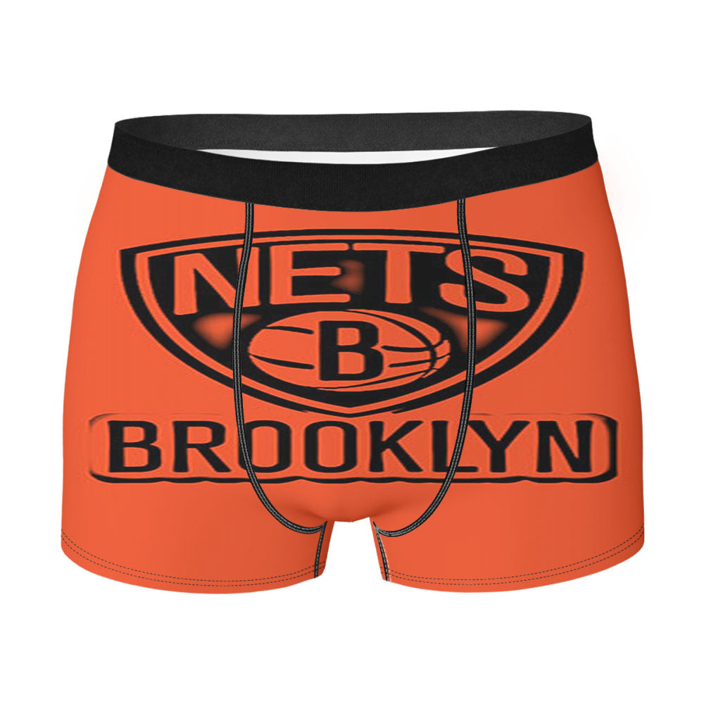 Black Brooklyn Orange Men'S Boxer Briefs