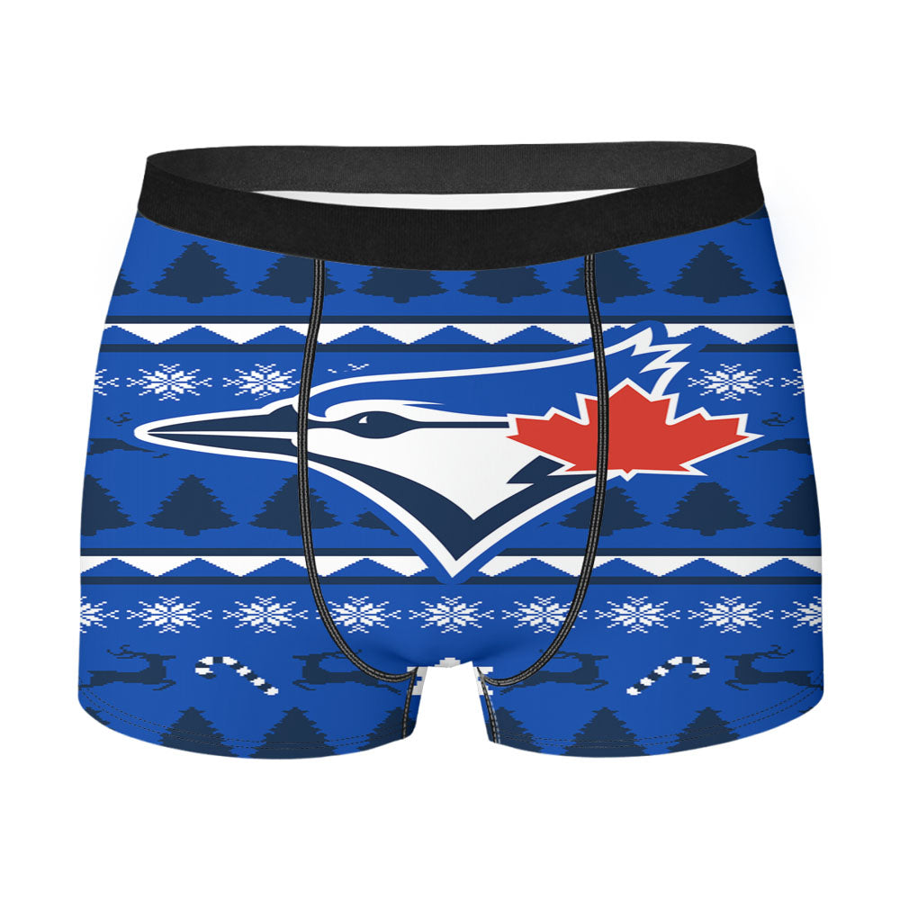 Blue Jays Christmas Sweater Men'S Boxer Briefs