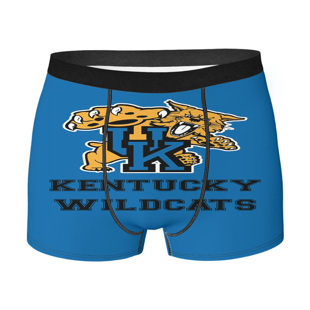 Blue Kentucky Wildcats Logo Men'S Boxer Briefs