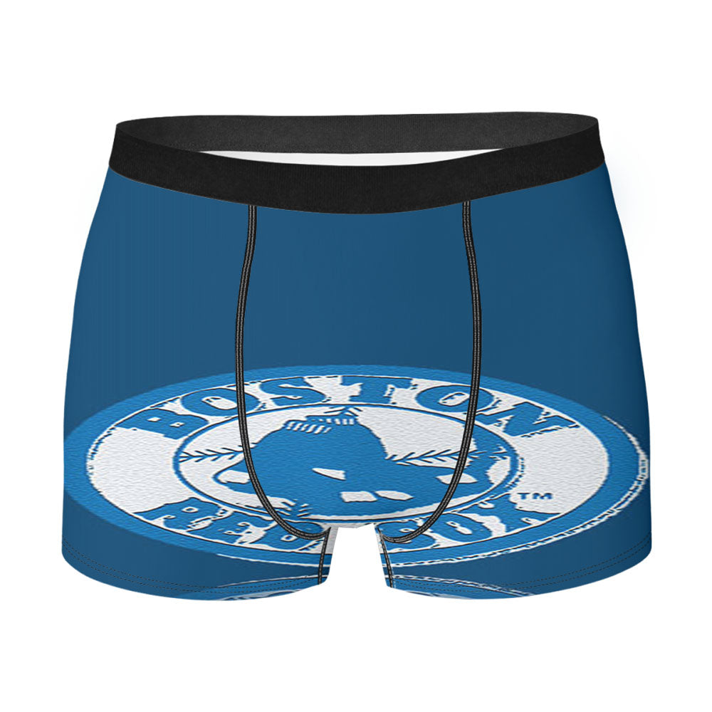 Blue Red Sox Men'S Boxer Briefs