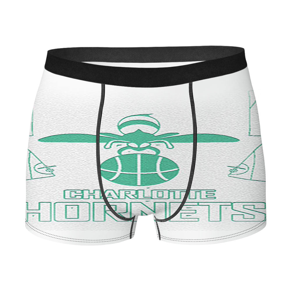 Blue White Charlotte Hornets Men'S Boxer Briefs