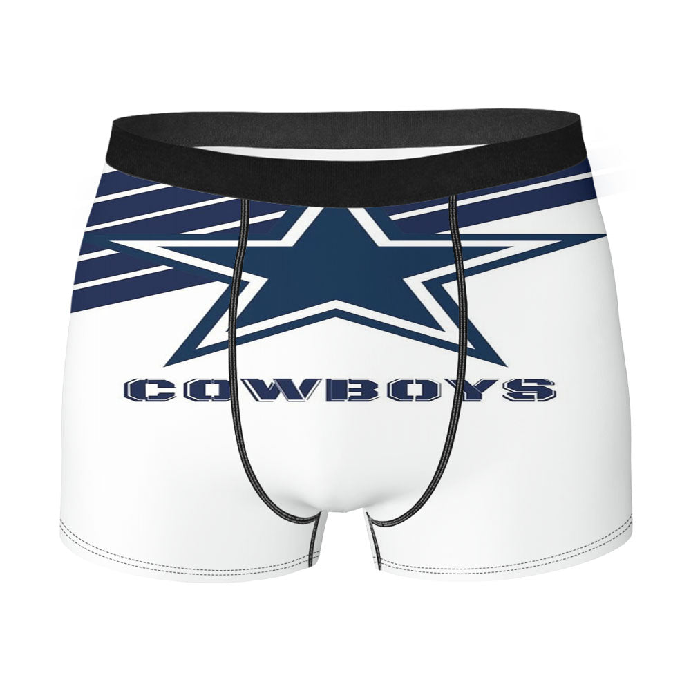 Blue White Cowboys Dallas Wallpaper Men'S Boxer Briefs