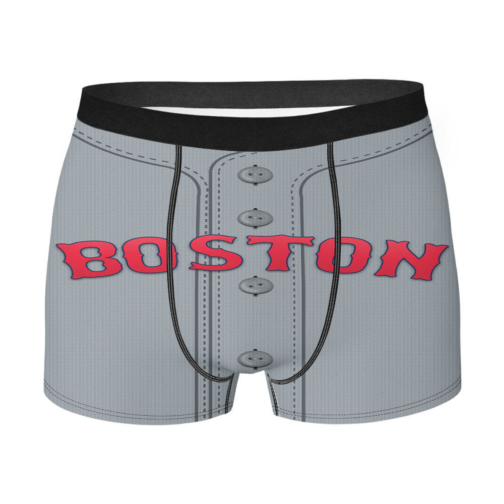 Boston Baseball Uniform Men'S Boxer Briefs
