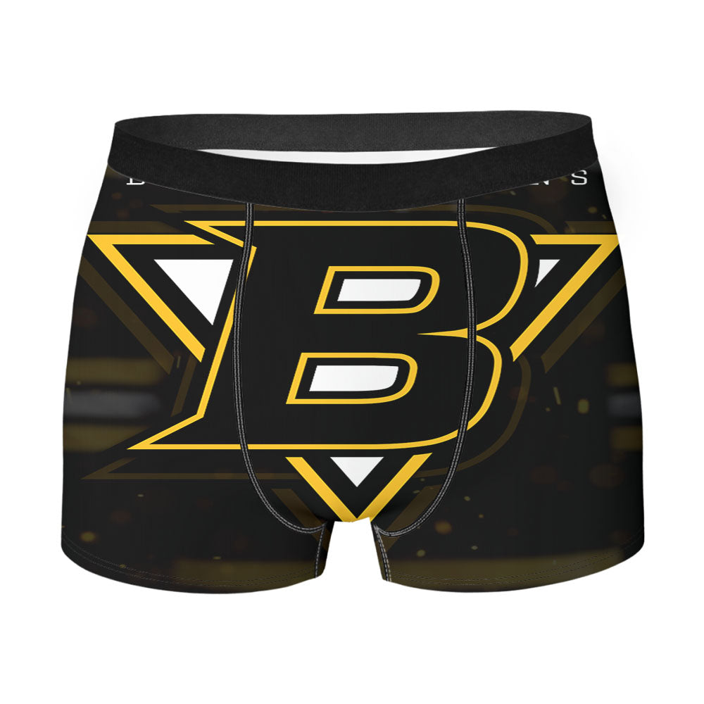 Boston Bruins Hockey Team Men'S Boxer Briefs
