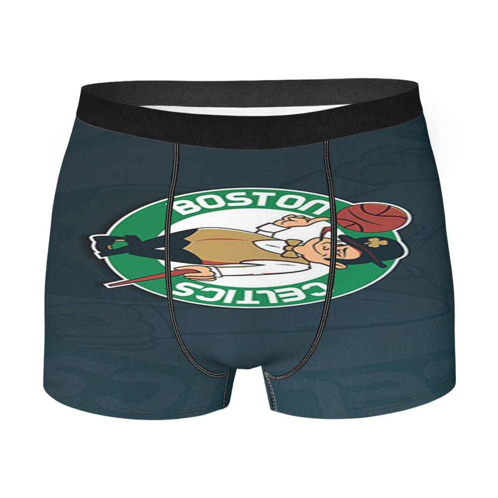 Boston Celtic Design Men'S Boxer Briefs