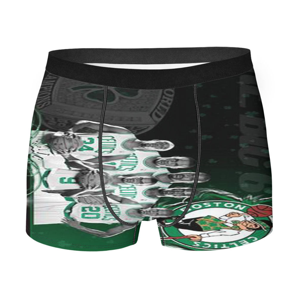 Boston Celtics Basketball Men'S Boxer Briefs