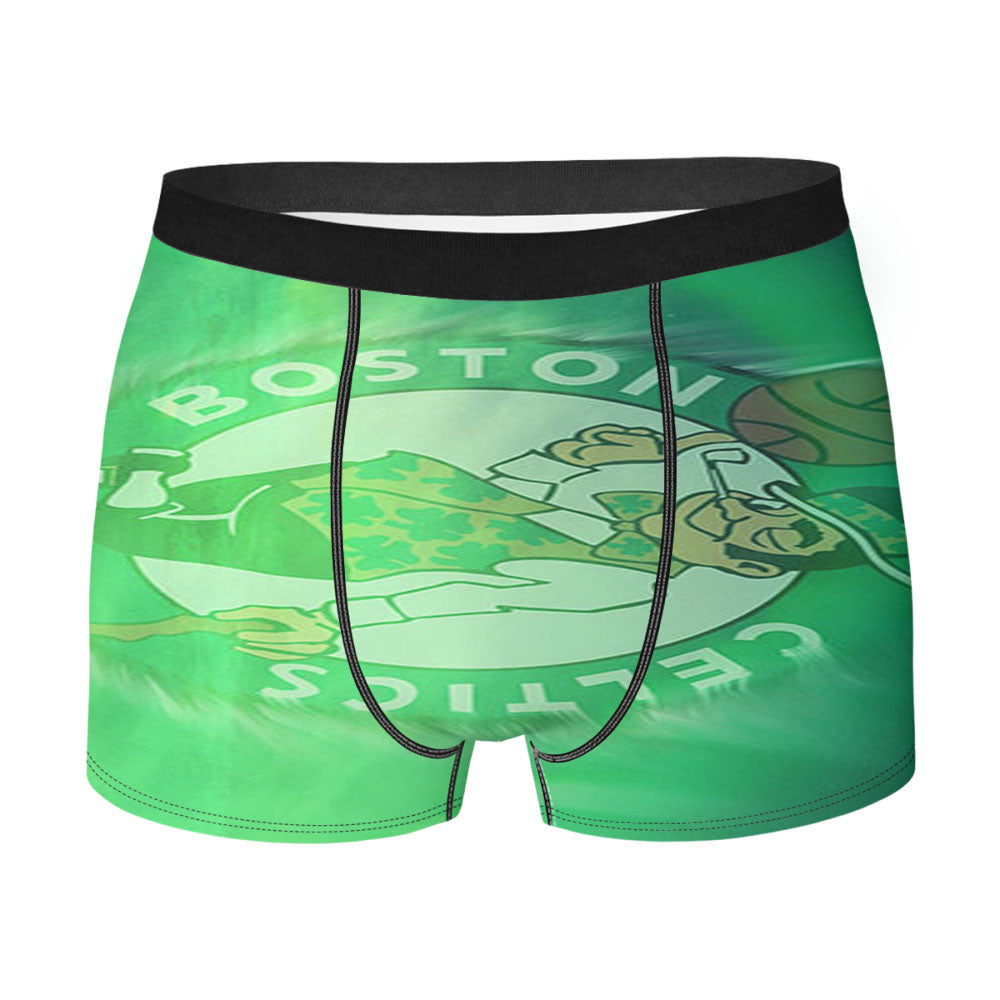 Boston Celtics Green Cover Men'S Boxer Briefs
