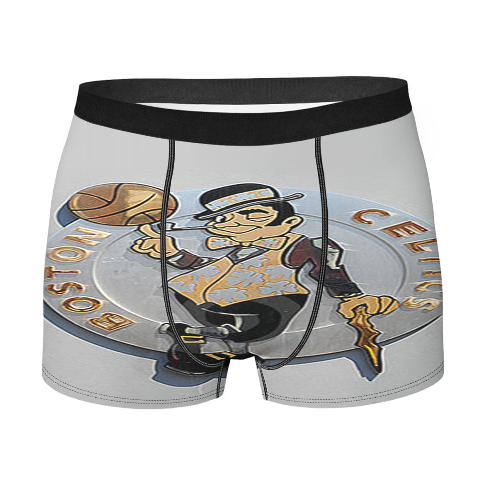 Boston Celtics Greyscale Men'S Boxer Briefs