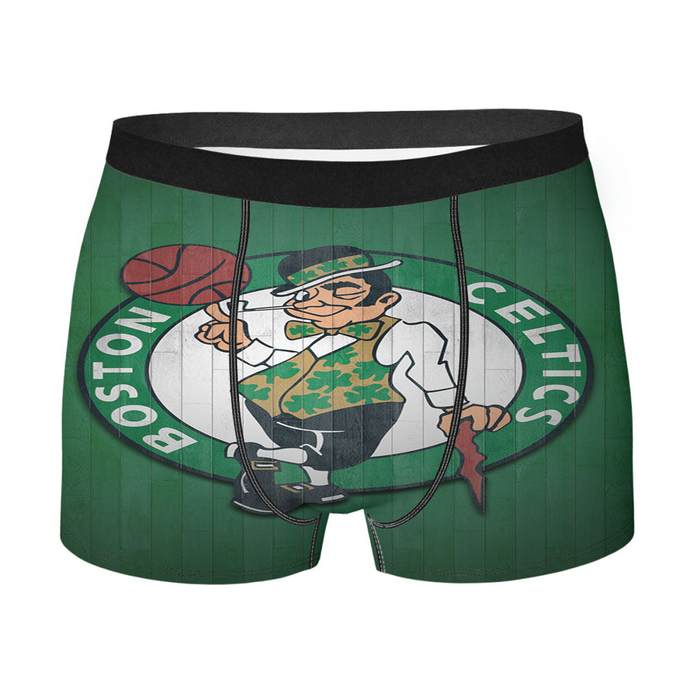 Boston Celtics Wood Logo Men'S Boxer Briefs