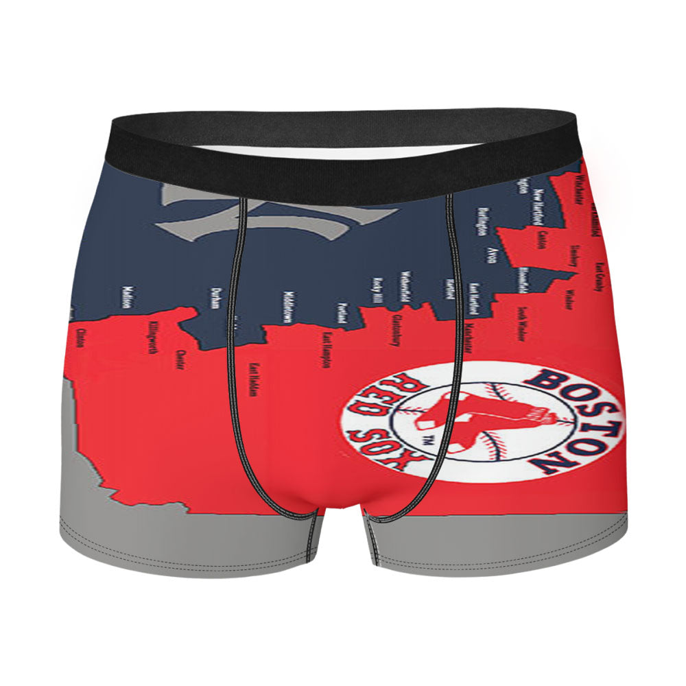 Boston Red Sox Logos Men'S Boxer Briefs