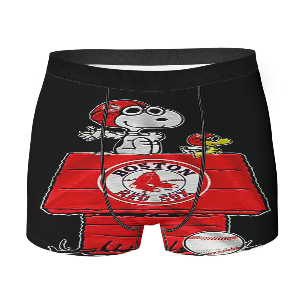 Boston Red Sox Snoopy Men'S Boxer Briefs