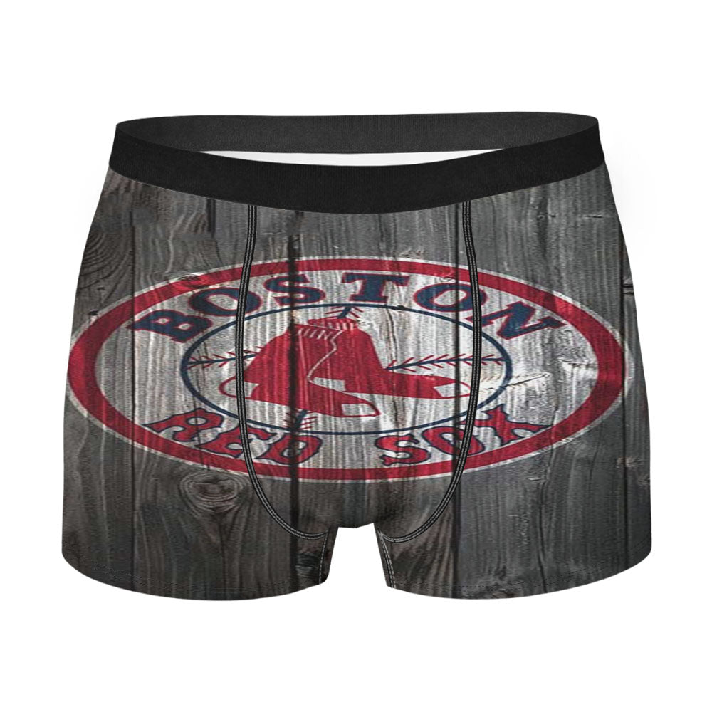 Boston Red Sox Wood Men'S Boxer Briefs