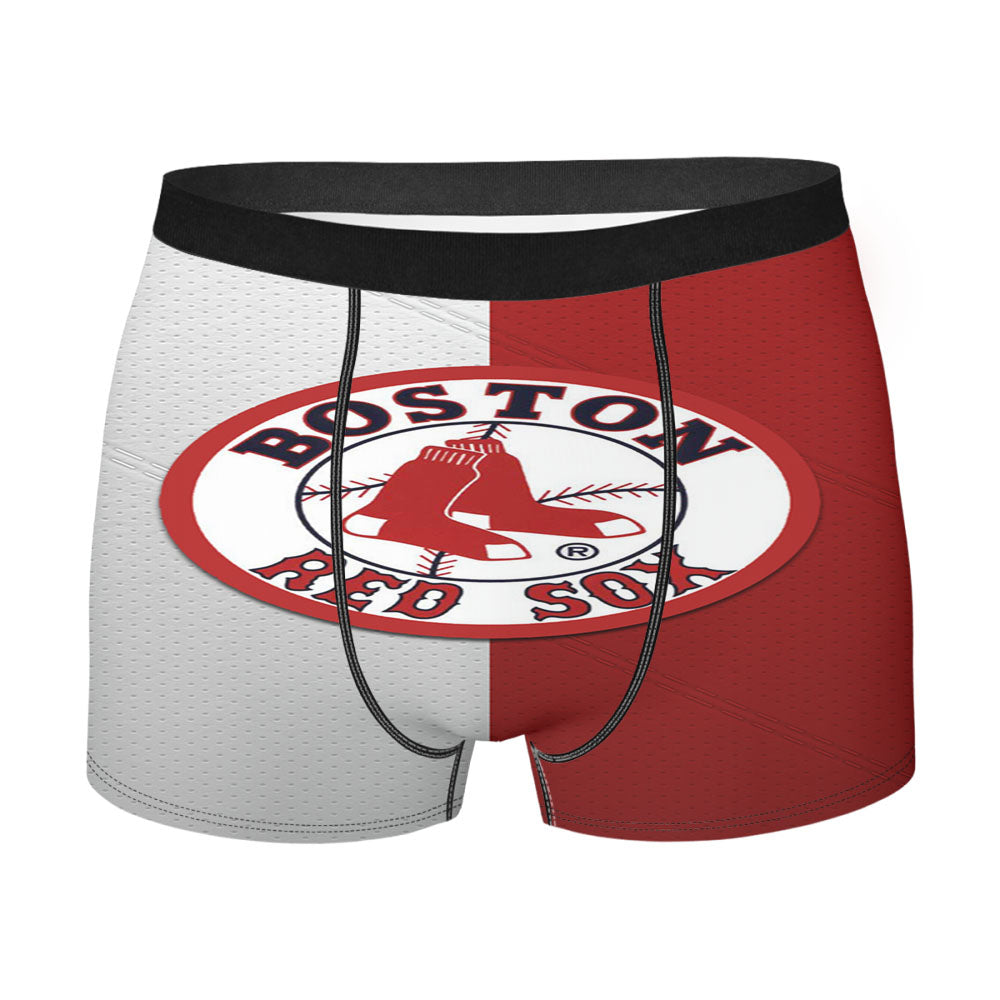 Boston Redsox Red White Logo Men'S Boxer Briefs