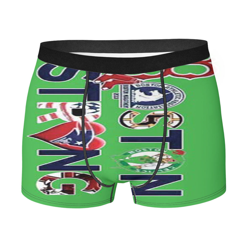 Boston Strong Green Men'S Boxer Briefs