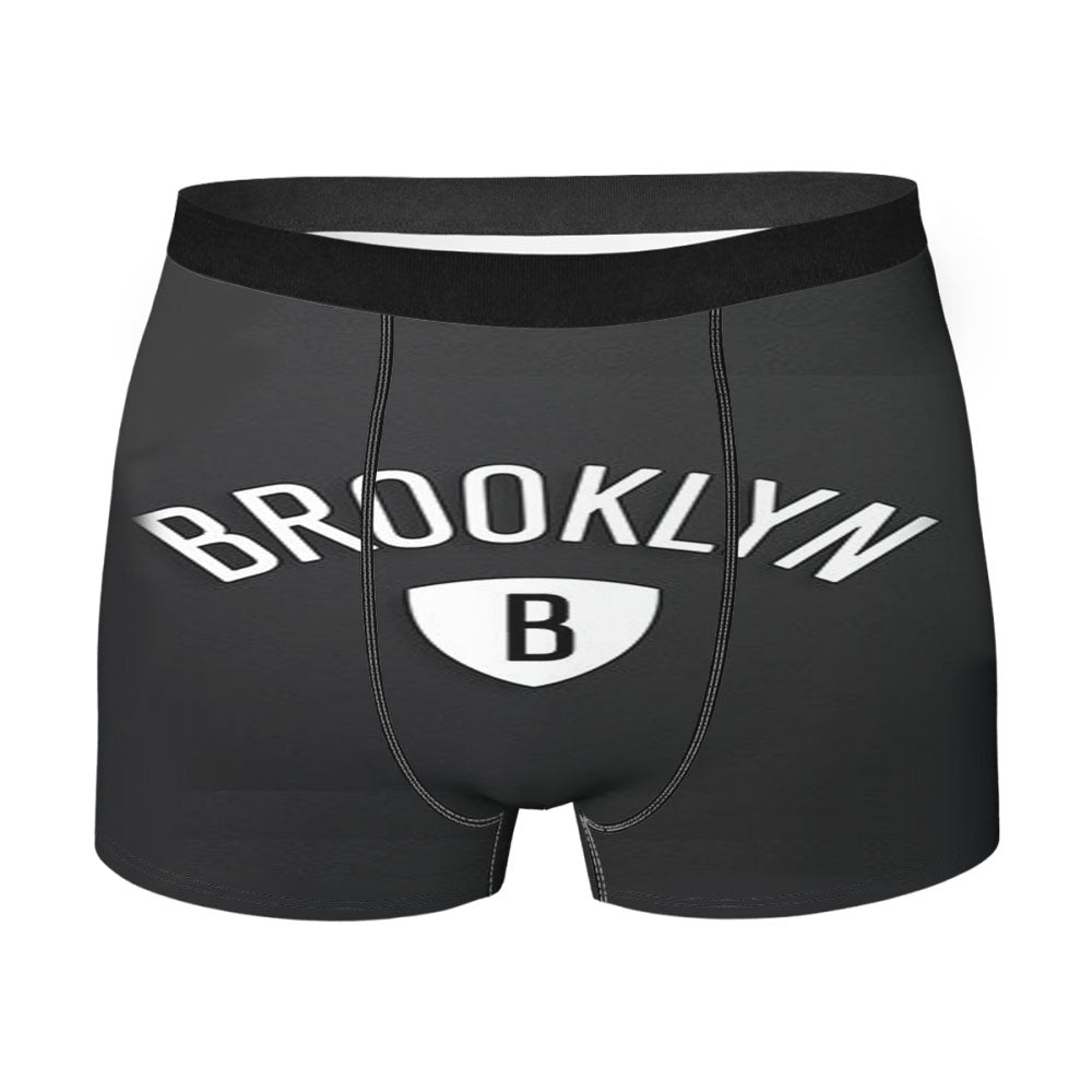 Brookly White Cover Men'S Boxer Briefs