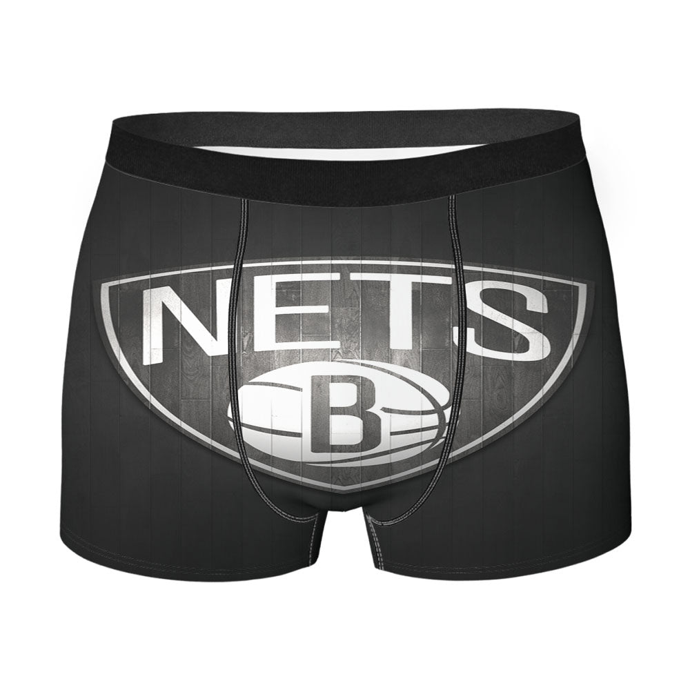 Brooklyn Nets Hardwood 2 Men'S Boxer Briefs