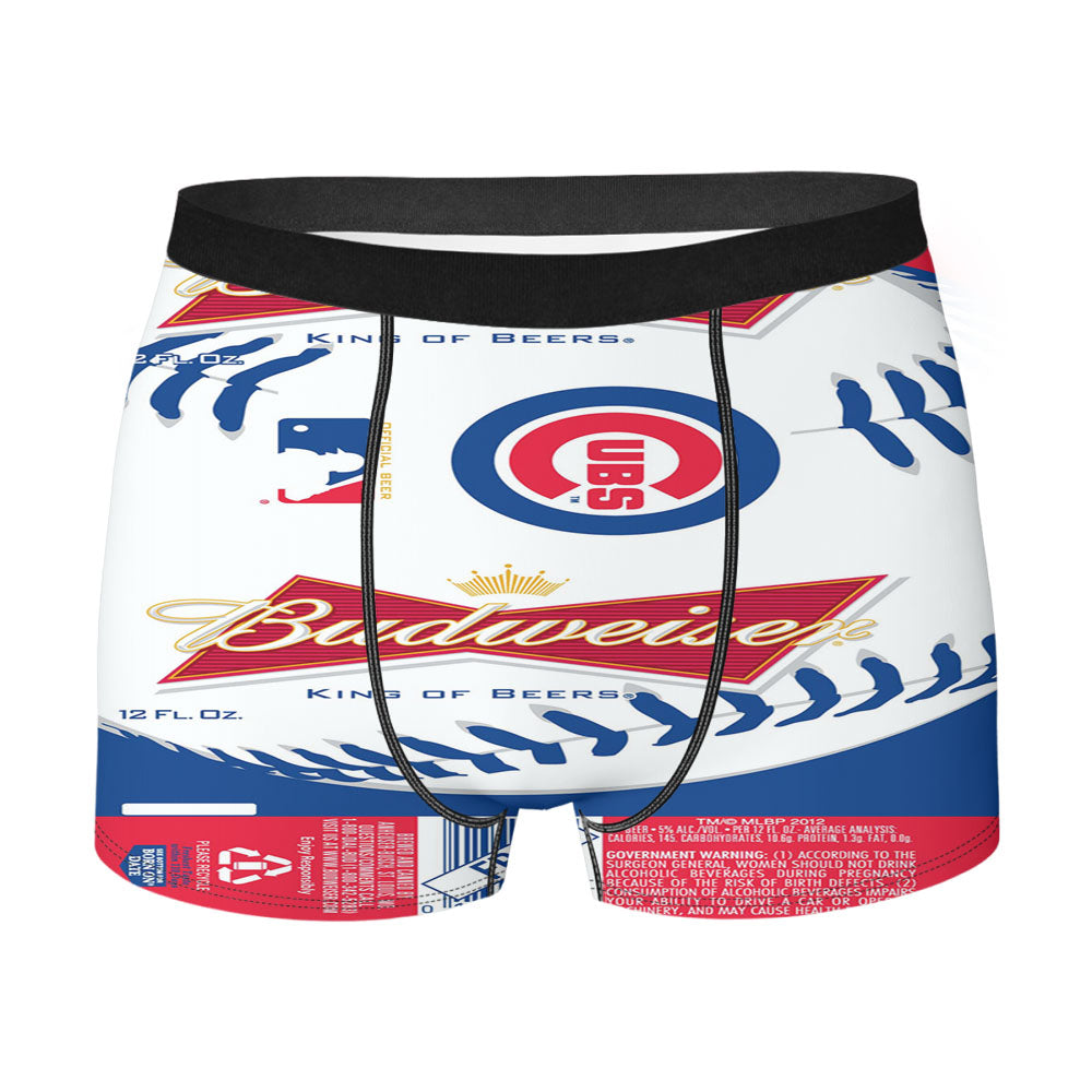 Budweiser Mlb Chicago Cubs Men'S Boxer Briefs