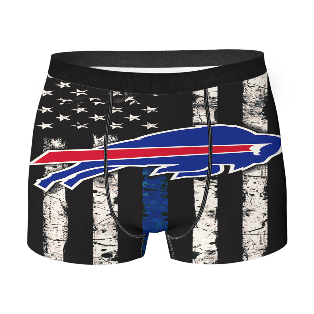 Buffalo Bills Blue Thin Men'S Boxer Briefs