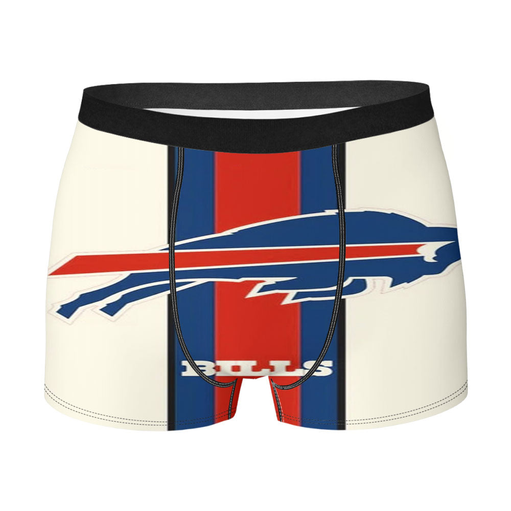 Buffalo Bills White Men'S Boxer Briefs