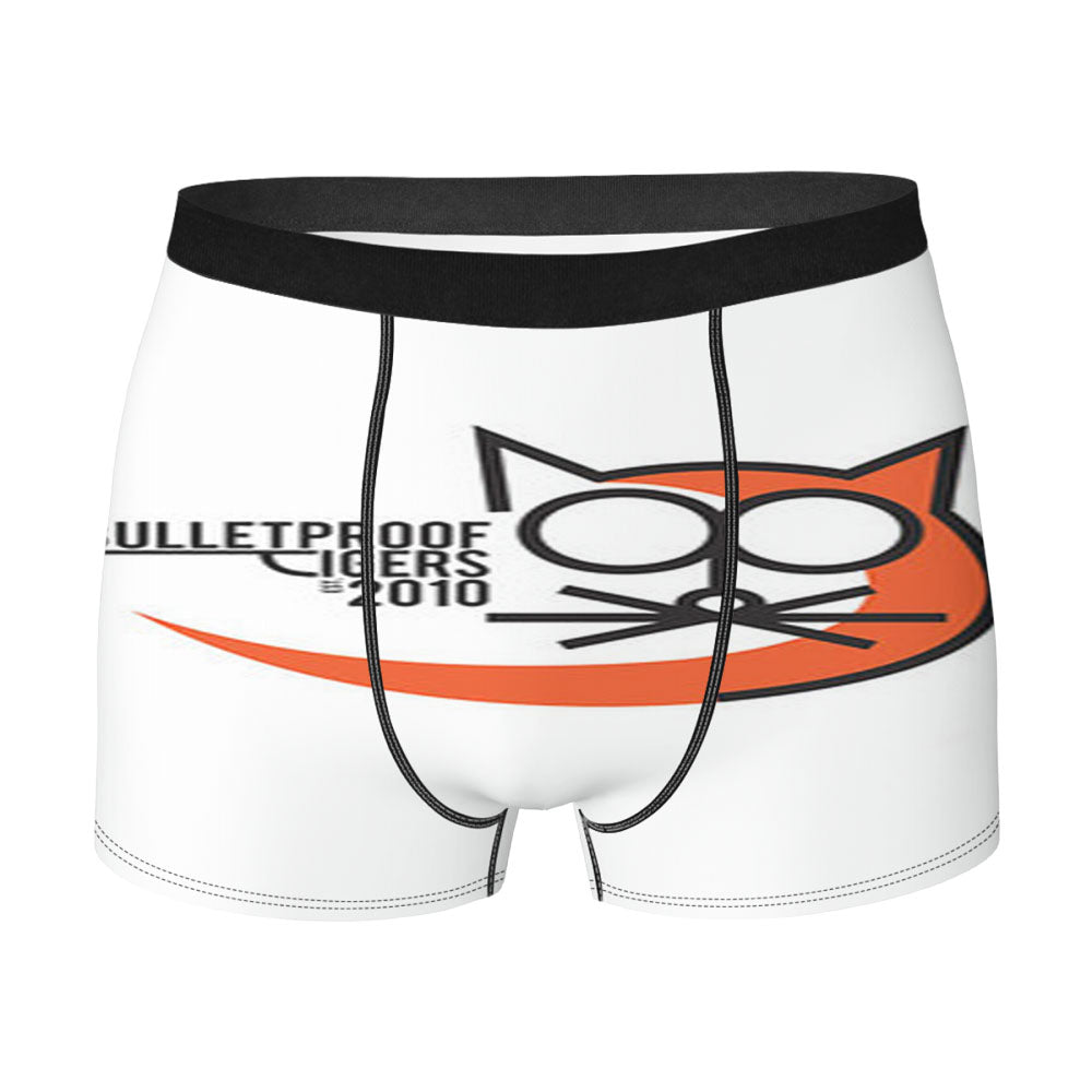Bulletprof Tigers Baseball Logo White Men'S Boxer Briefs