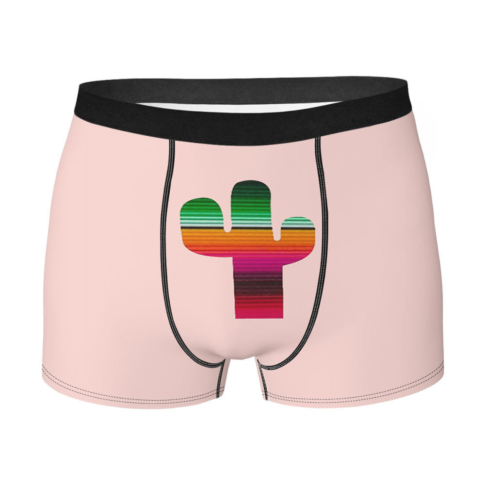 Cactus Serape Fiesta Sweet Texas Treasures Cacti Desert Colorful Bright Summer Men'S Boxer Briefs