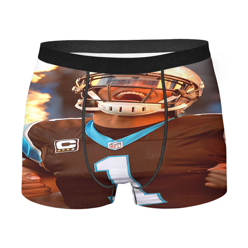 Cam Newton On Fire 2 Men'S Boxer Briefs