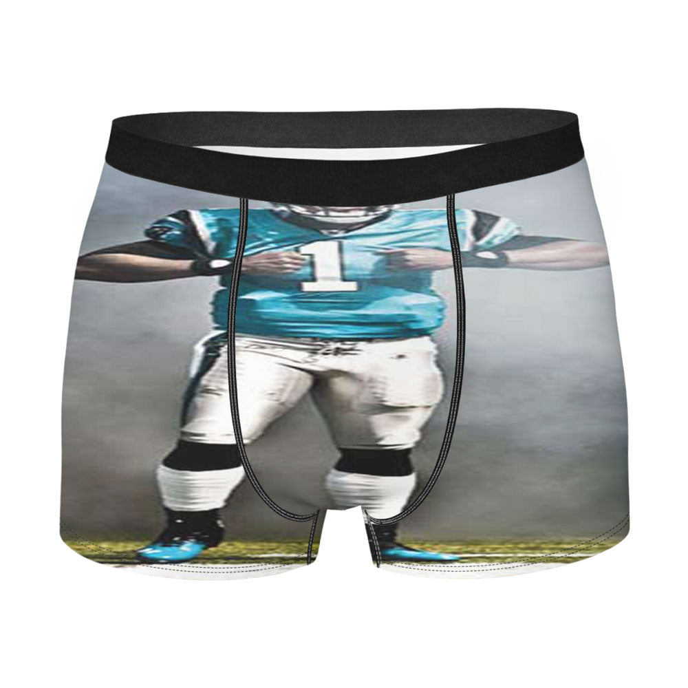 Cam Newton Smoke Ripping Open Men'S Boxer Briefs
