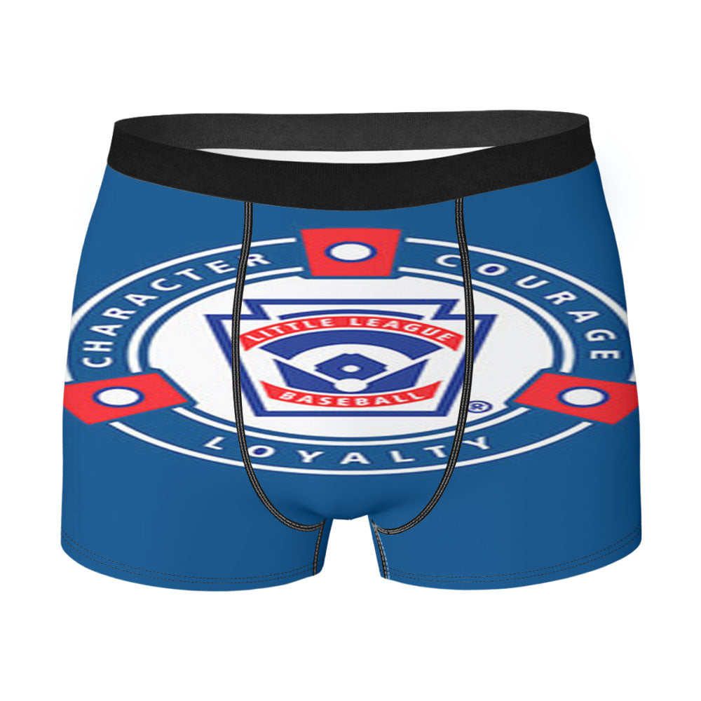 Character Corage Loyalty Baseball Logo Blue Men'S Boxer Briefs