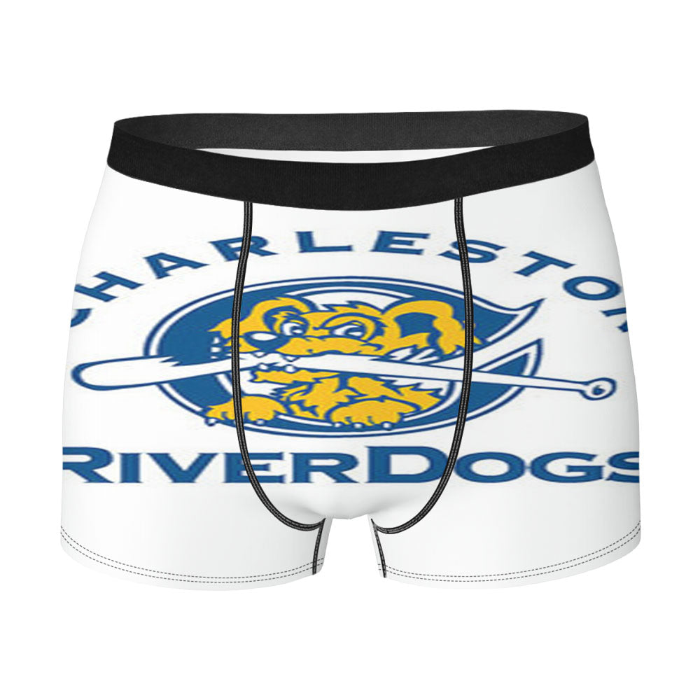 Charleston River Dogs Baseball Logo White Men'S Boxer Briefs