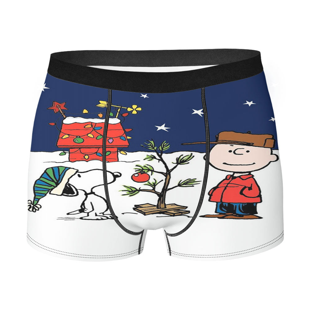 Charlie Brown Peanuts Comics Snoopy Men'S Boxer Briefs