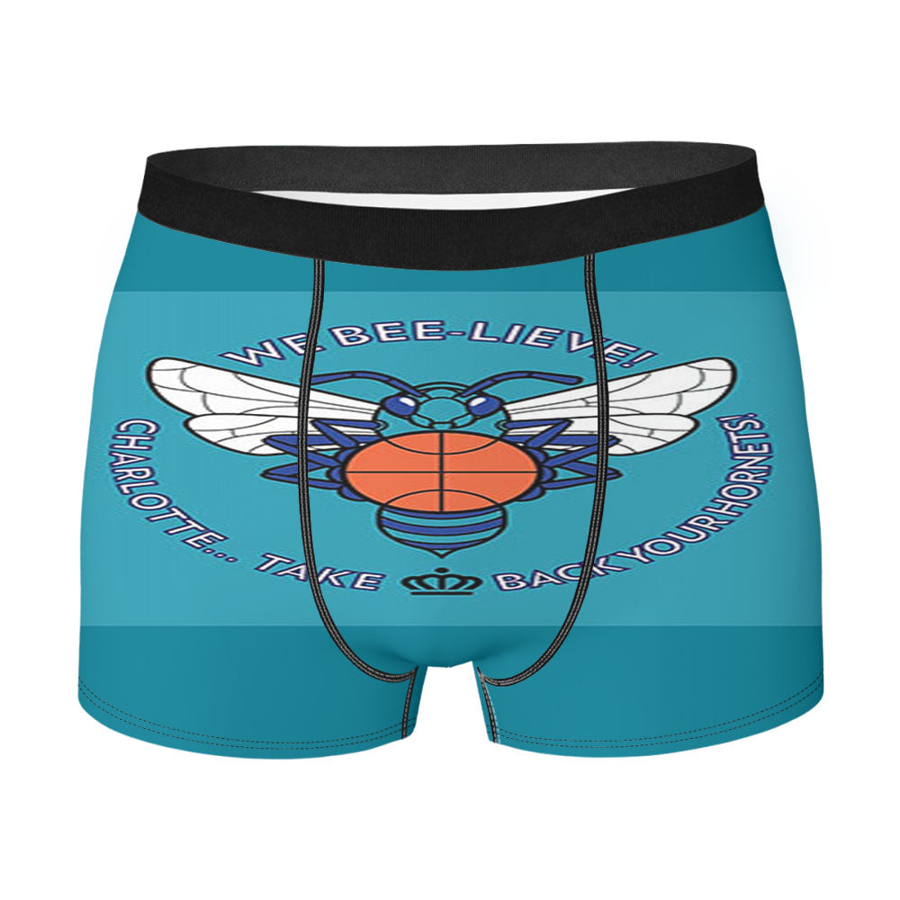 Charlotte Hornets Bee Lieve Men'S Boxer Briefs