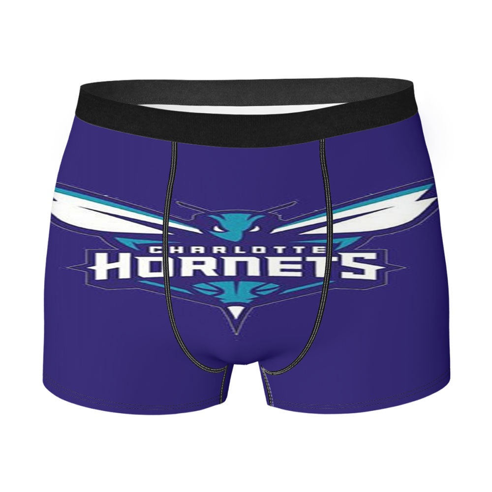 Charlotte Hornets Blue 2 Men'S Boxer Briefs