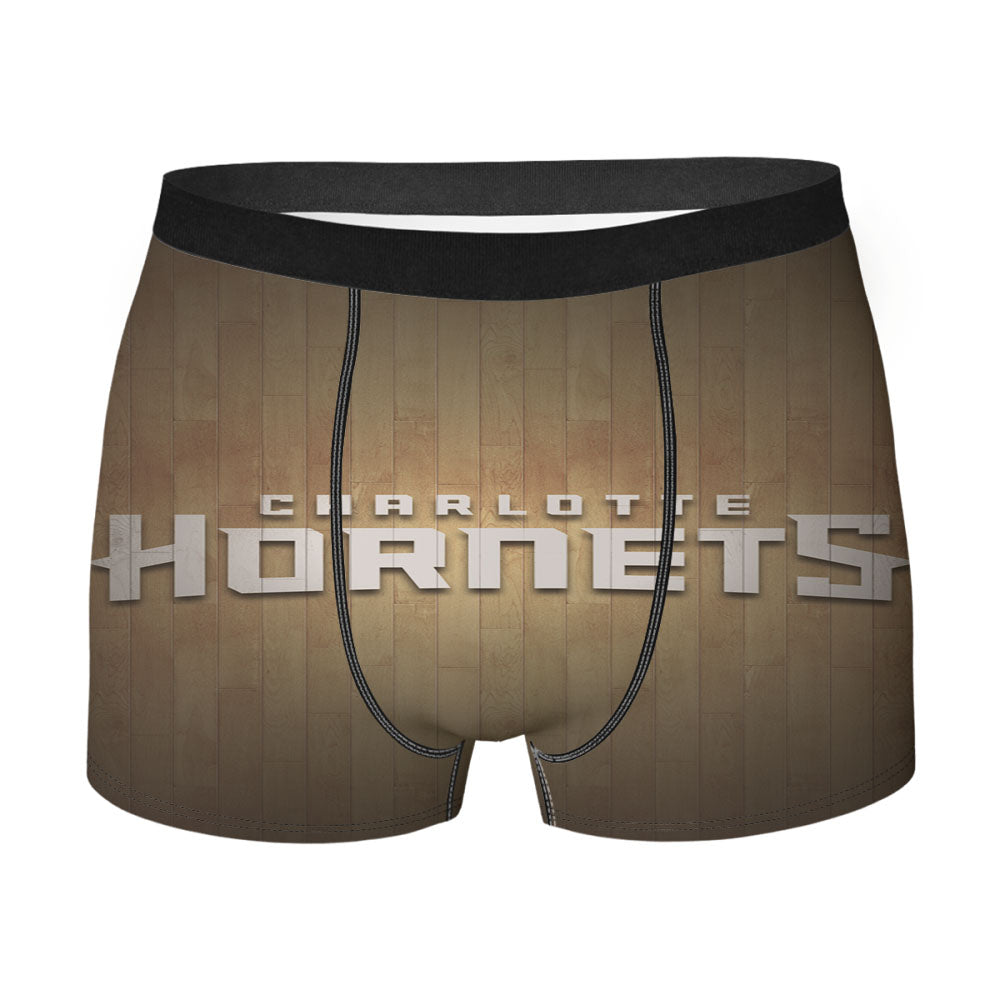 Charlotte Hornets Hardwood Men'S Boxer Briefs