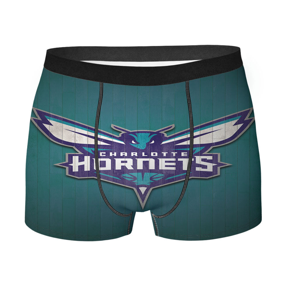 Charlotte Hornets Wood Logo Men'S Boxer Briefs