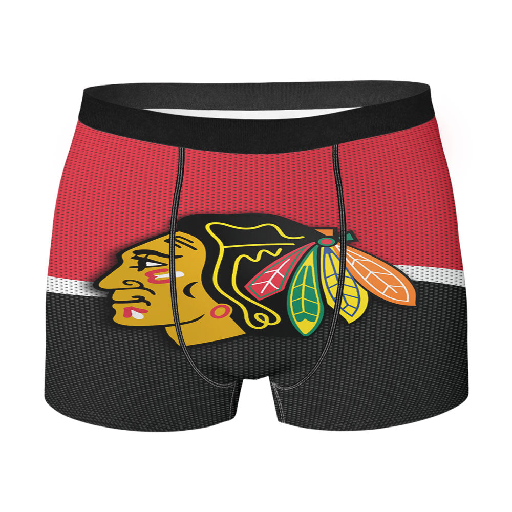 Chicago Blackhawks Logo Fiber Men'S Boxer Briefs