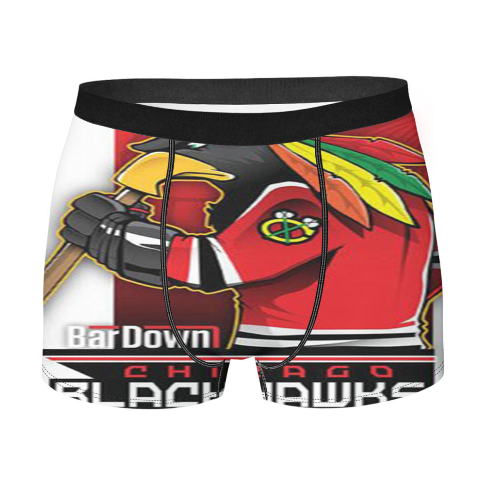 Chicago Blackhawks Mascot Men'S Boxer Briefs