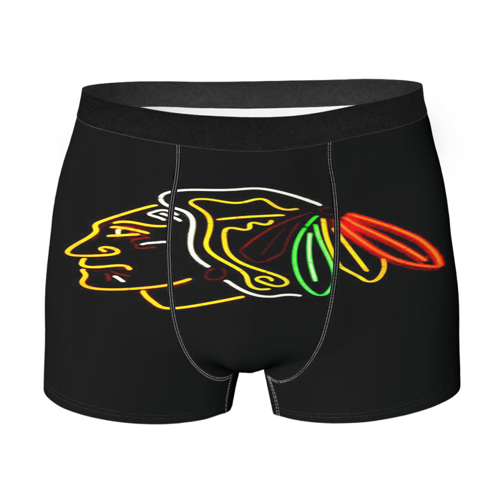 Chicago Blackhawks Neon Men'S Boxer Briefs