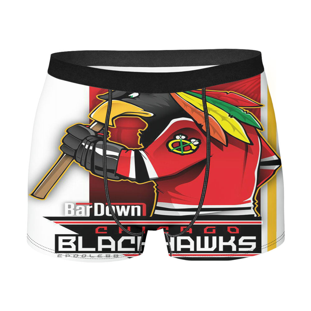 Chicago Blackhawks Nhl Hockey Men'S Boxer Briefs