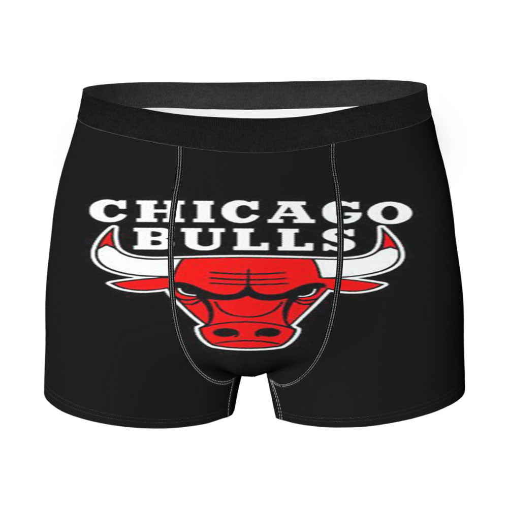Chicago Bulls Logo Black Men'S Boxer Briefs