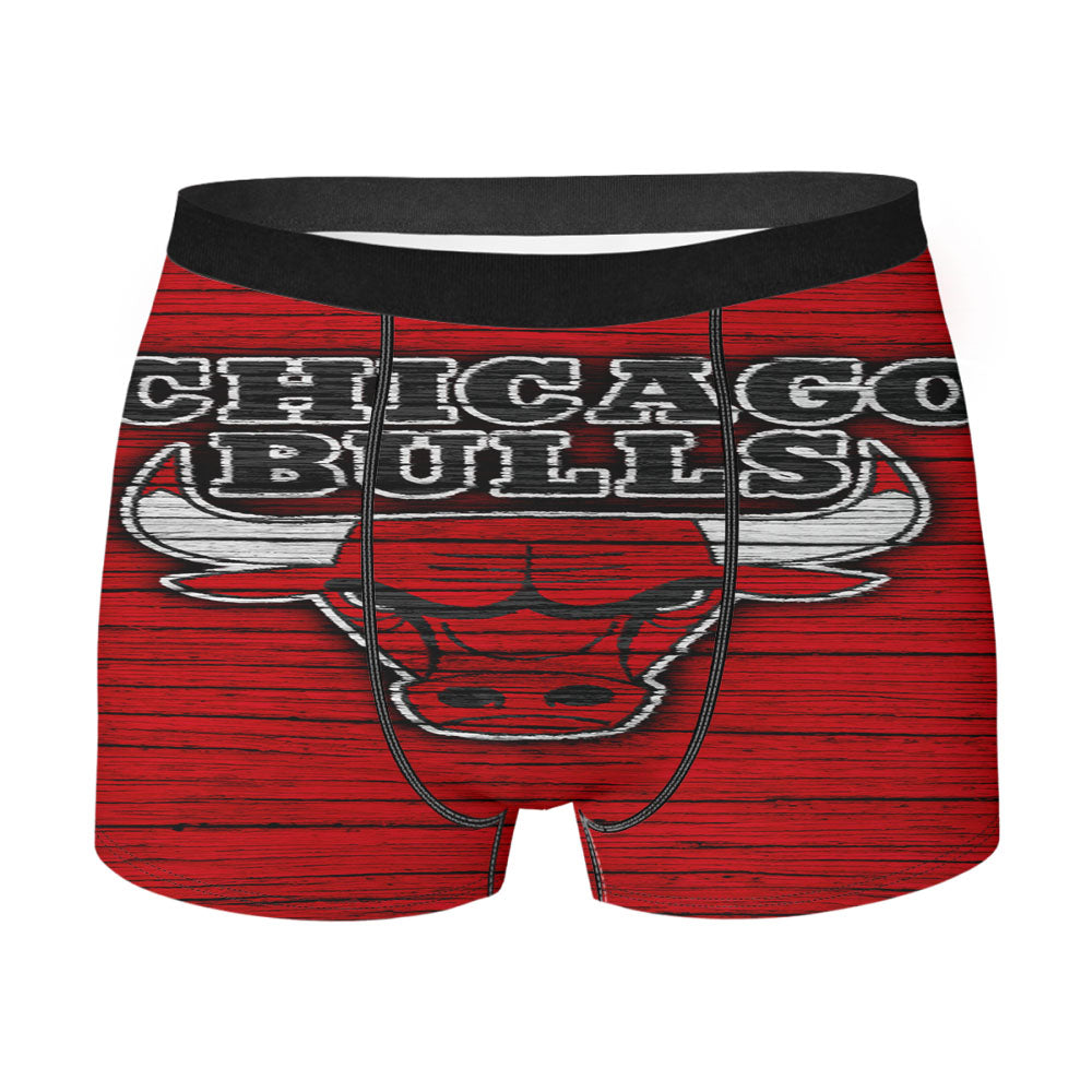 Chicago Bulls Logo Red Men'S Boxer Briefs