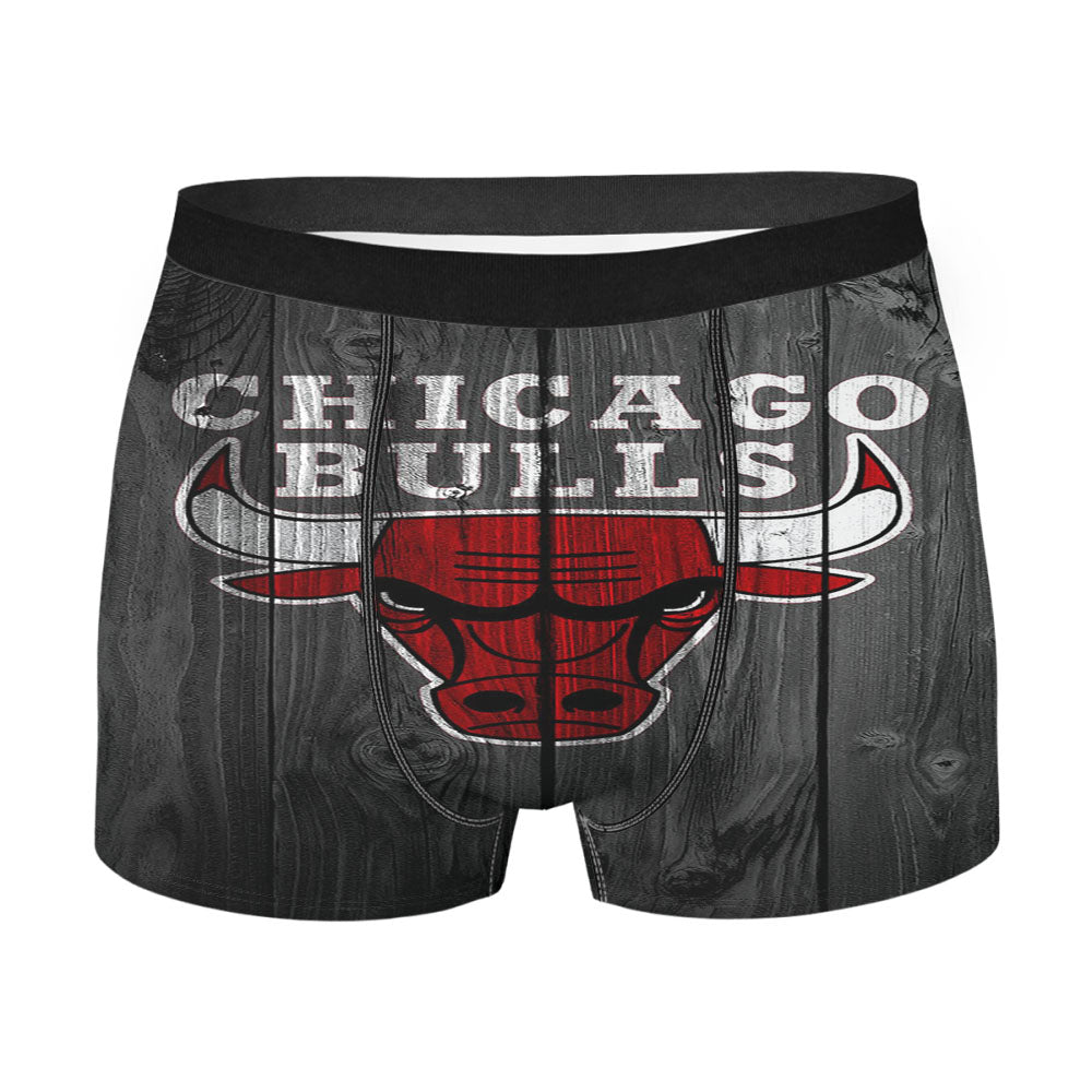 Chicago Bulls Wooden Men'S Boxer Briefs