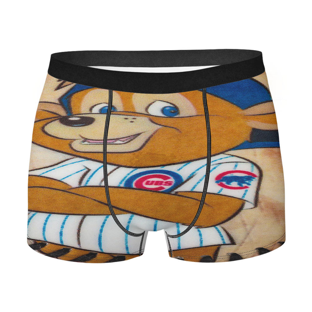 Chicago Cubs Bear Ball Men'S Boxer Briefs