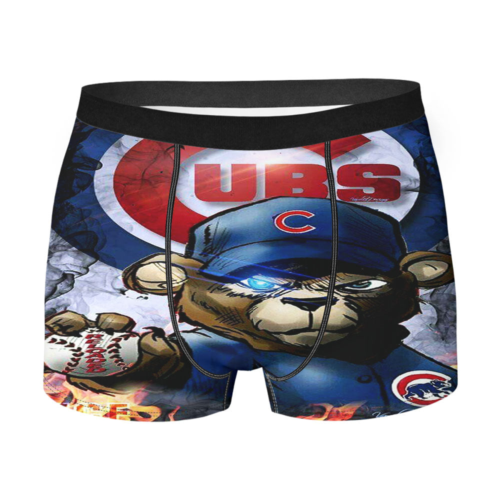 Chicago Cubs Bear Fire Men'S Boxer Briefs