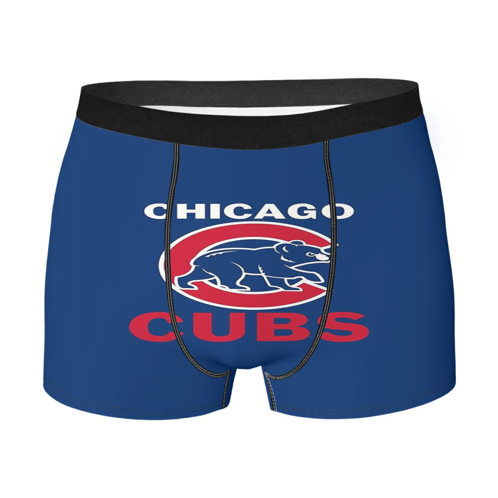 Chicago Cubs Bear Logo Style Men'S Boxer Briefs