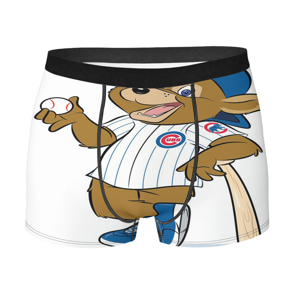 Chicago Cubs Bear Mascot Men'S Boxer Briefs