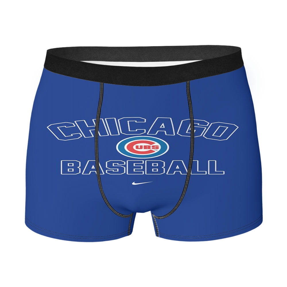 Chicago Cubs Blue Sport Men'S Boxer Briefs